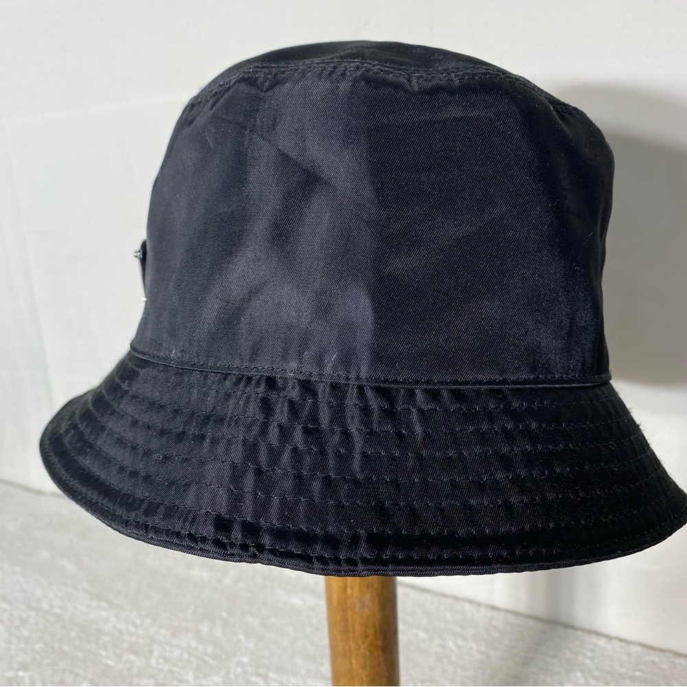 Prada Classic Black Re Nylon Bucket Hat M - Picture 10 of 13